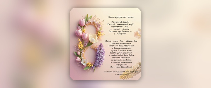 Поздравляем прекрасных дам с 8 Марта!